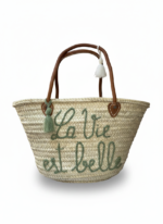 Handwoven Palm Tote - Image 3