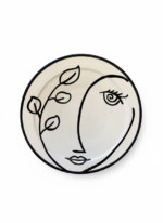Black And white Picasso-Style Ceramic Plate - Image 12