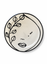 Black And white Picasso-Style Ceramic Plate - Image 5