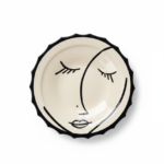 Black And white Picasso-Style Ceramic Plate