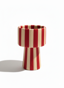 Striped Raffia Lantern - Image 3