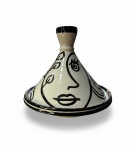 Picasso-Style Ceramic Tajine - Image 2