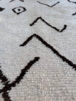 Black and white berber rug - Image 2