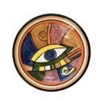 Picasso-Style Ceramic Plate
