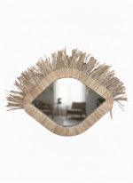 Raffia Decorative Mirror