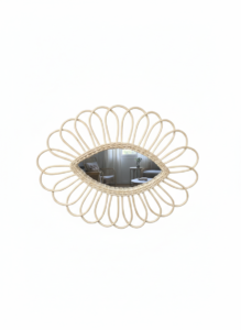 Rattan Sunburst Mirror - Image 4