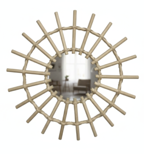 Rattan Sunburst Mirror