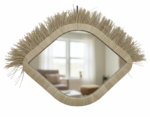 Raffia Decorative Mirror - Image 2