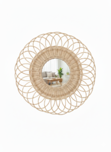 Rattan Sunburst Mirror - Image 3