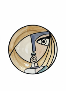Picasso-Style Ceramic Plate - Image 2
