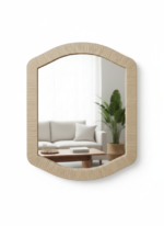 Handwoven Raffia Mirror